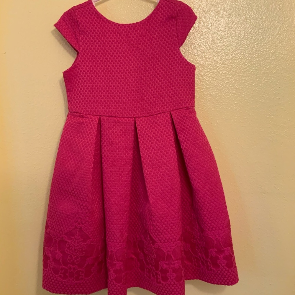 Janie and Jack fuchsia dress size 4